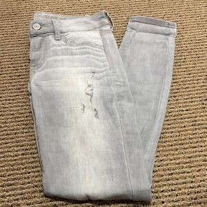 American Eagle Outfitters Light Gray Skinny Jeans